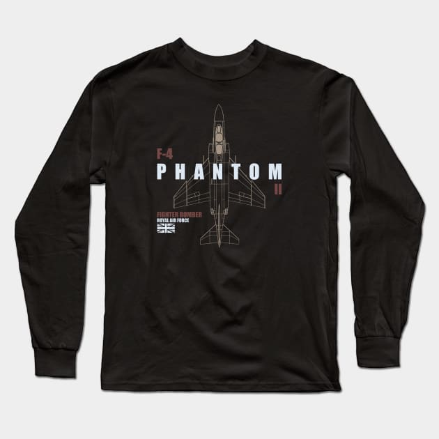 RAF F-4 Phantom 2 Long Sleeve T-Shirt by TCP